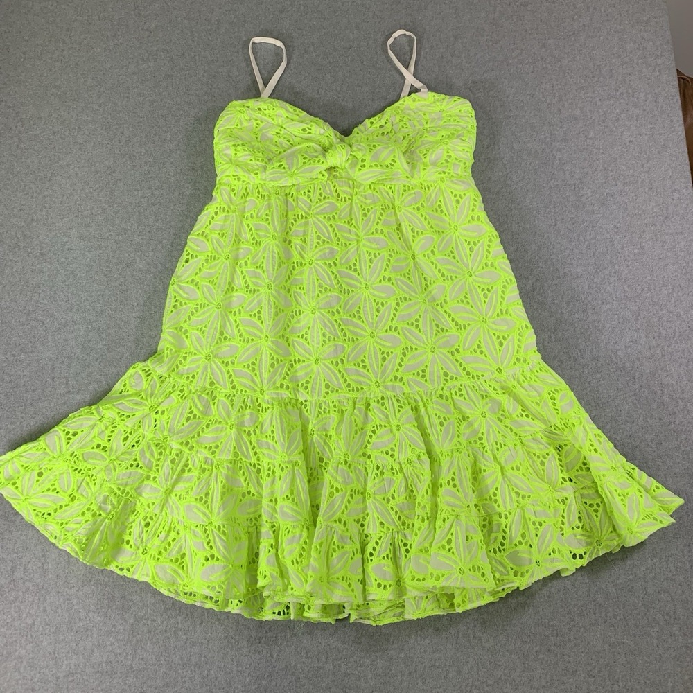 Lilly Pulitzer Briana Fit And Flare Eyelet Dress Size 8 Style 006338 RN 88189
